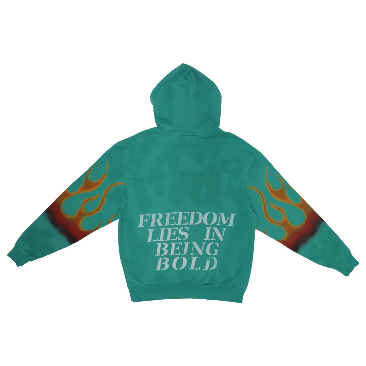 FIRST ROW FREEDOM IS NOT FREE FLAME WASHED HOODIE