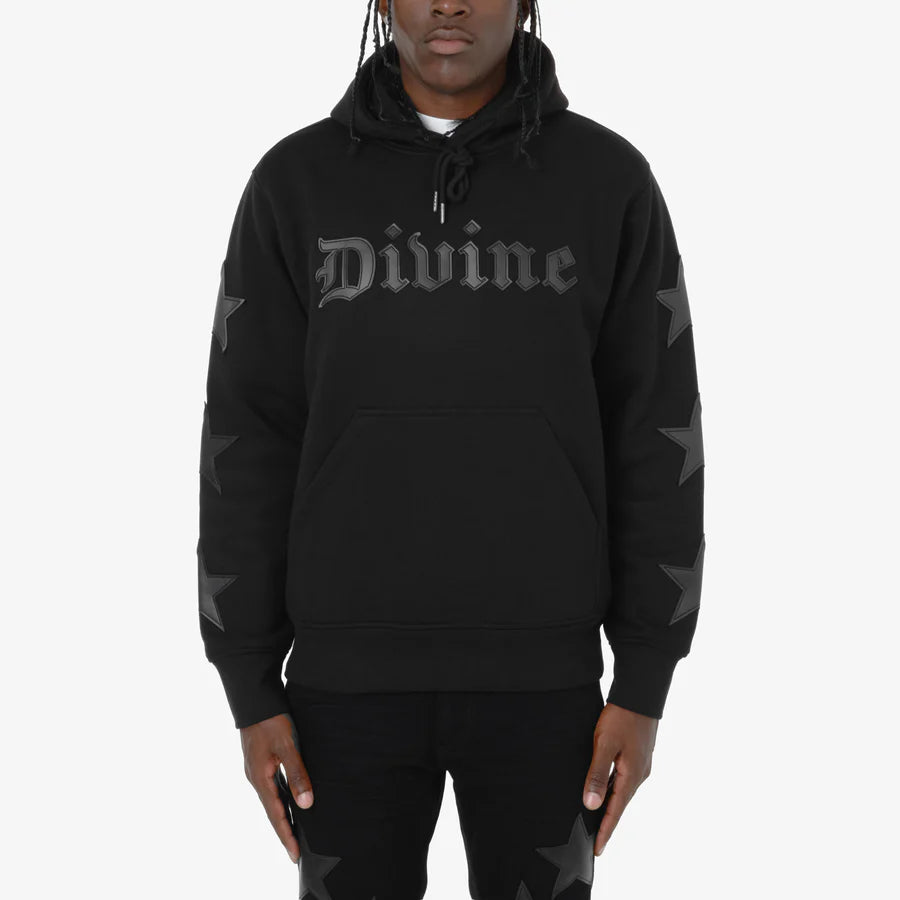 COPPER RIVET BLACK DIVINE HOODIE