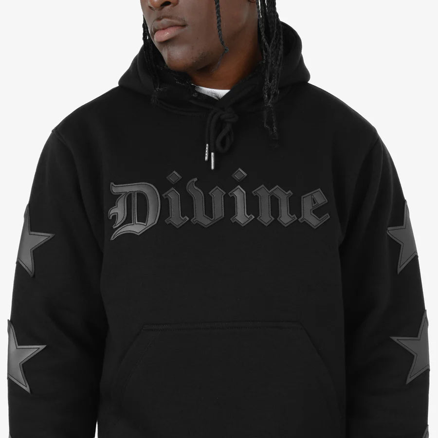 COPPER RIVET BLACK DIVINE HOODIE