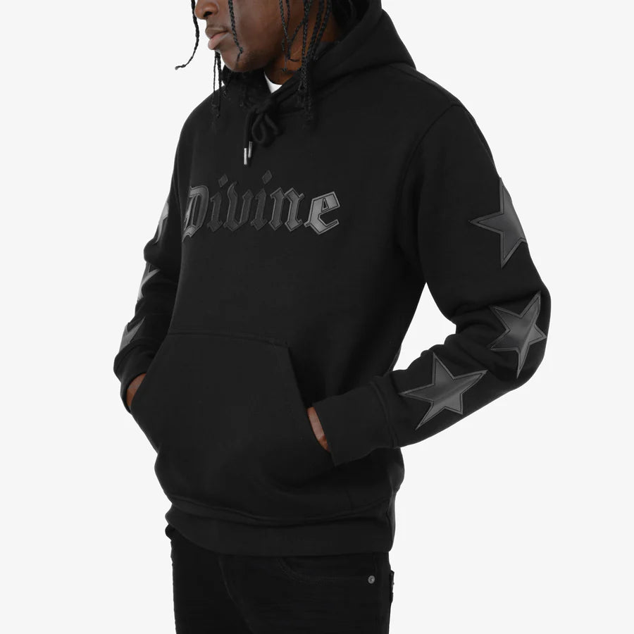 COPPER RIVET BLACK DIVINE HOODIE