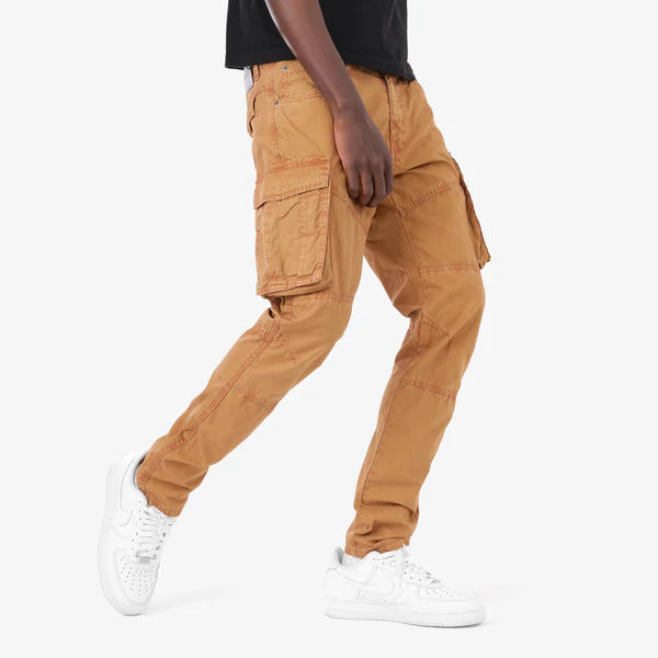 COPPER RIVET SLIM FIT CARGO PANTS