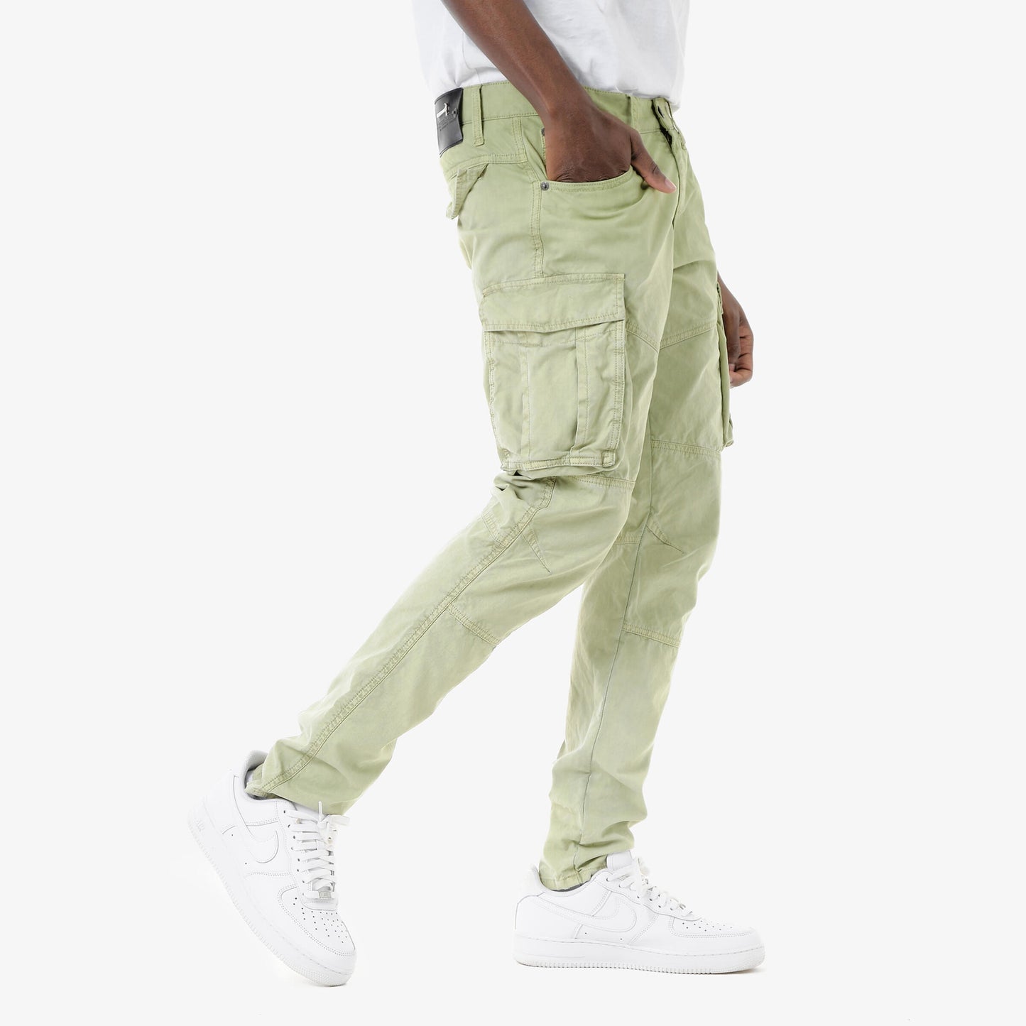 COPPER RIVET SLIM FIT CARGO PANTS