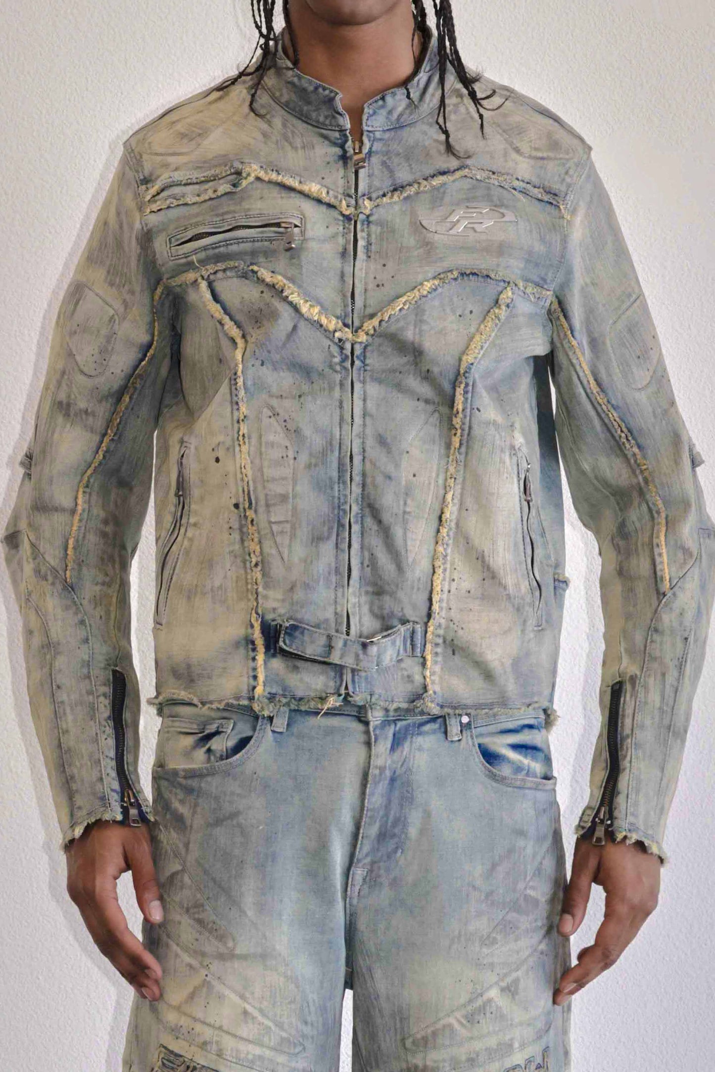 FIRST ROW MOTOR RACING DENIM JACKET