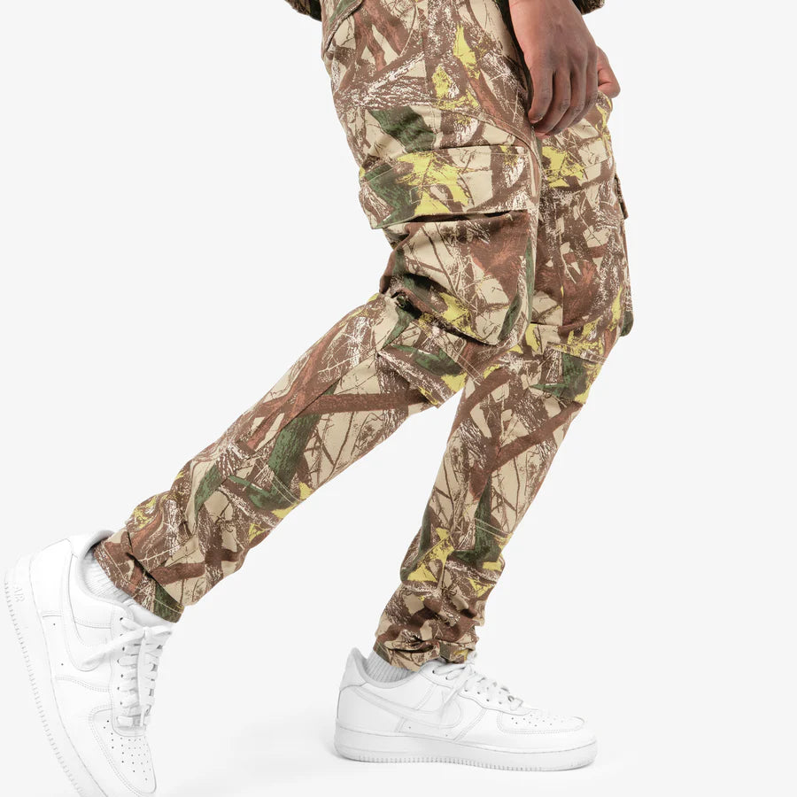 COPPER RIVET HUNTER CAMO CARGOS SKINNY FIT PANTS