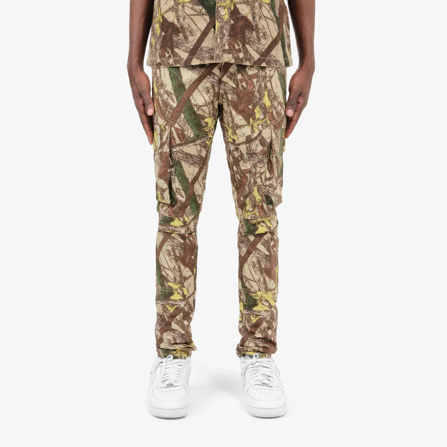 COPPER RIVET HUNTER CAMO CARGOS SKINNY FIT PANTS