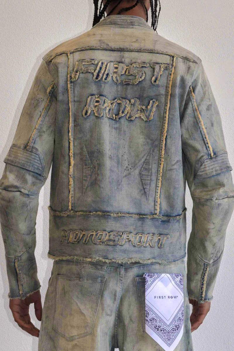 FIRST ROW MOTOR RACING DENIM JACKET