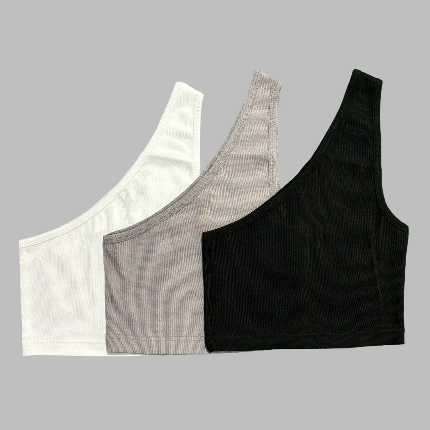 PORTER STN ONE SHOULDER CROP TANK TOP