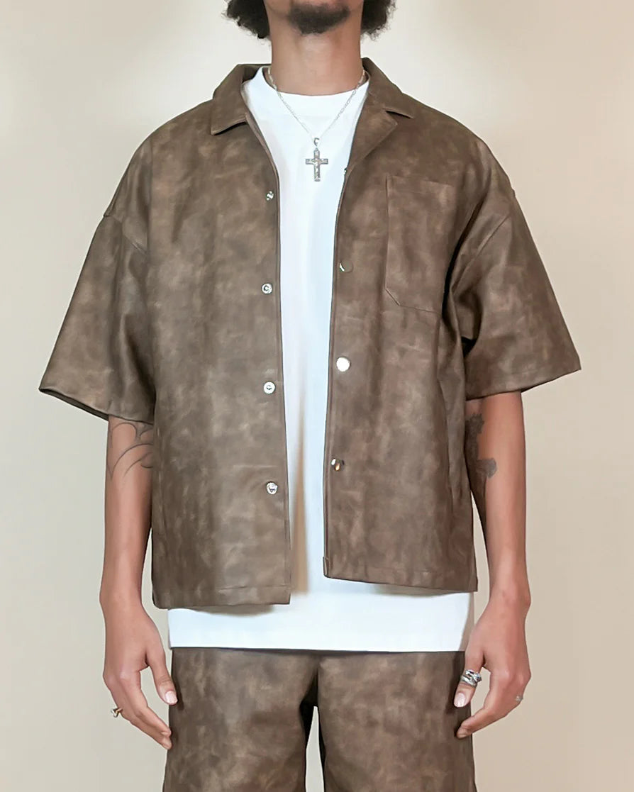 EPTM Camisa Luxe Hombre con Bolsillos