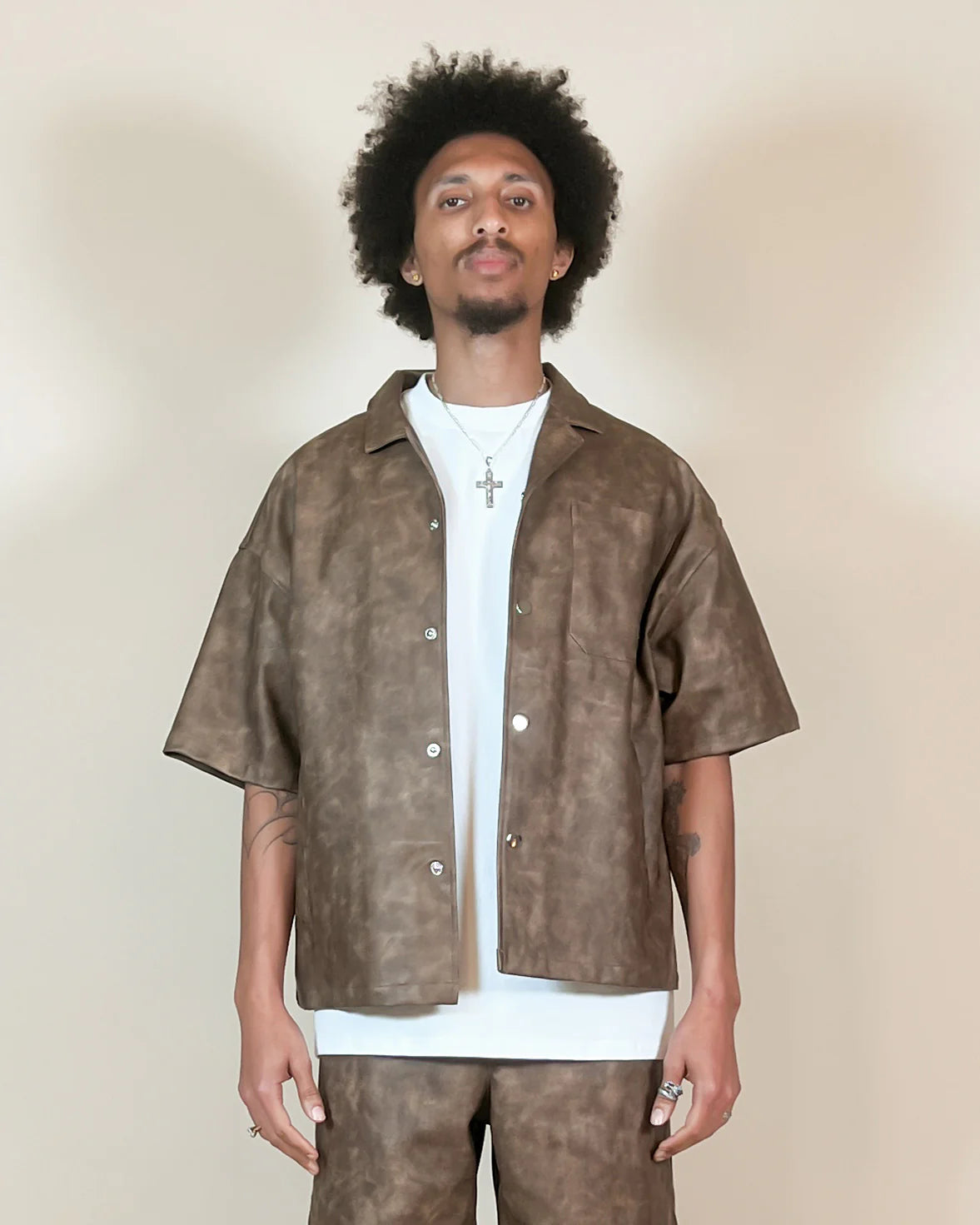EPTM Camisa Luxe Hombre con Bolsillos