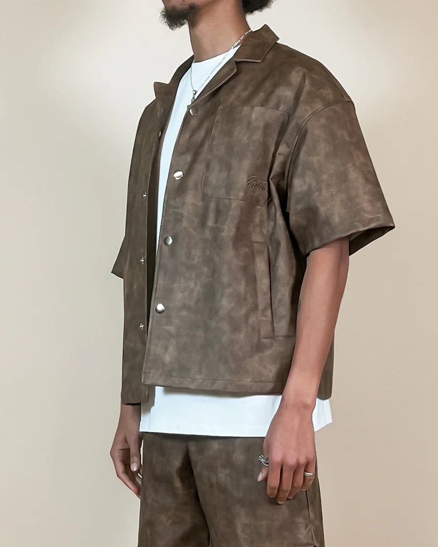 EPTM Camisa Luxe Hombre con Bolsillos