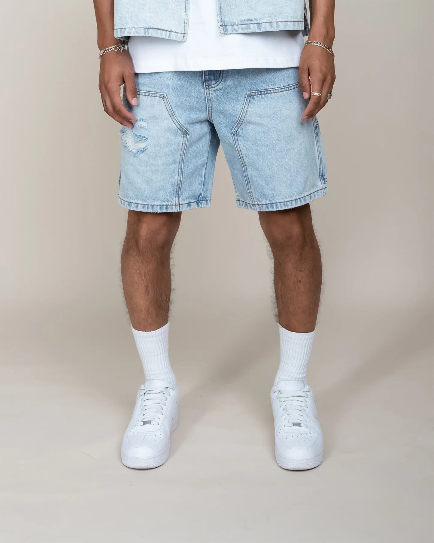 EPTM Pantalones Cortos Vaqueros Hombre